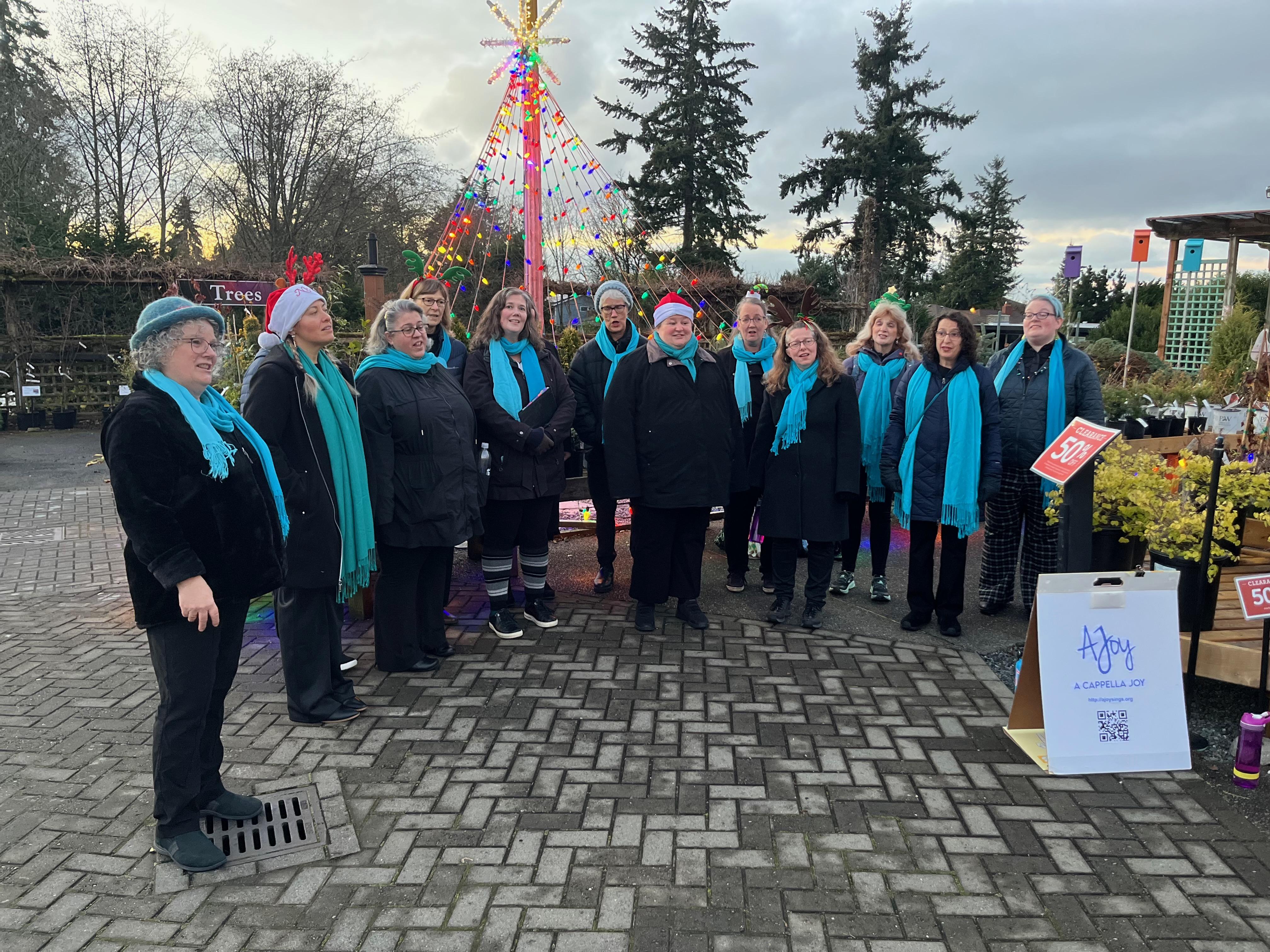 A Cappella Joy holiday performance at Swansons in Seattle